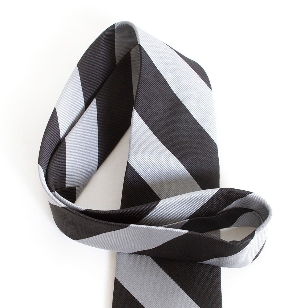 Ducks Spirit, Donegal Bay, Black, Necktie, Silk, Accessories, Unisex, Stripe, Duck throwing O, 511258